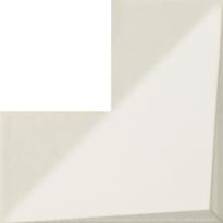 Плитка Tubadzin Coma White Str 20x20 см, поверхность глянец, рельефная