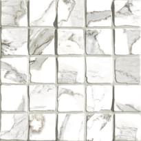 Плитка Vallelunga Calacatta Calacatta Mosaico 6x6 30x30 см, поверхность полированная