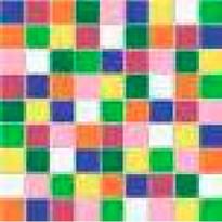 Плитка Versace Alphabet Mosaico Micro Mix Color 19.4x19.4 см, поверхность матовая