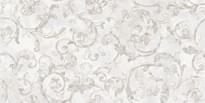 Плитка Versace Emote Onice Bianco Decoro Floreale 39x78 см, поверхность полированная