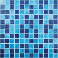 Плитка Vidrepur Antideslizante Niebla Azul Celeste/Niebla Azul Marino 31.7x31.7 см, поверхность глянец, рельефная