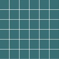 Плитка VitrA Color Ral 2004030 Dark Turquoise Matt Dm 5x5 30x30 см, поверхность матовая