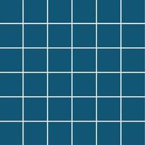 Плитка VitrA Color Ral 2404020 Ocean Blue Glossy Dm 5x5 30x30 см, поверхность глянец