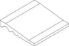 Плитка VitrA Color Ral 9016 White Shower Inclined Edge 10x10 см, поверхность матовая
