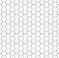 Плитка VitrA Miniworx Ral 9016 White Hexagon Matt Nn 2.5x2.5 30x30 см, поверхность матовая