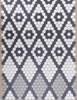 Плитка Winckelmans Complex Mosaics Special Design Fleur Grid 001 Hex-2.5 3.8Mm 100x100 см, поверхность матовая