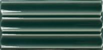 Плитка Wow Fayenza Belt Royal Green 6.25x12.5 см, поверхность глянец, рельефная