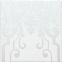 Плитка Керама Марацци Барберино Декор 2 Белый 20x20 см, поверхность глянец