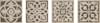Плитка Керама Марацци Парнас Вставка Коричневый Лаппатированный 9.5x9.5 см, поверхность полированная