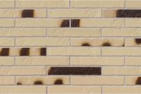 Плитка ABC Klinker Klinker Fasad Alaska Beige Kohlebrand Schieferstruktur Langformat Str 7.1x36.5 см, поверхность матовая, рельефная
