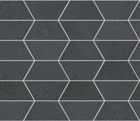 Плитка ABK Crossroad Chalk Mos Gem Coal Rett 30x34 см, поверхность матовая