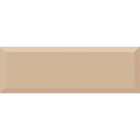 Плитка Absolut Keramika Monocolor Biselado Brillo Beige 10x30 см, поверхность глянец