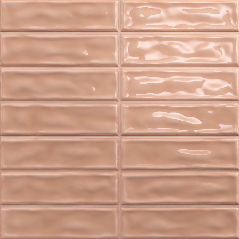 Плитка Absolut Keramika Sticks Coral 20x20 см, поверхность глянец