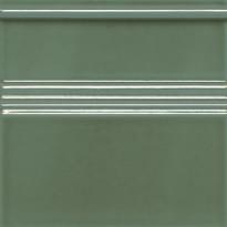 Плитка Adex Modernista Rodapie Clasico CC Verde Oscuro 15x15 см, поверхность глянец
