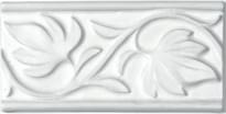 Плитка Adex Nature Relieve Manual Hojas Snow 7.5x15 см, поверхность матовая