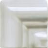 Плитка Adex Neri Angulo Marco Moldura Italiana Pb Silver Mist 5x5 см, поверхность глянец