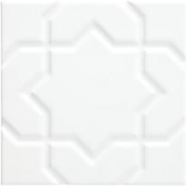 Плитка Adex Neri Liso Star Blanco Z 15x15 см, поверхность глянец