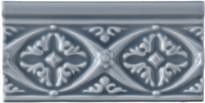 Плитка Adex Neri Relieve Bizantino Storm Blue 7.5x15 см, поверхность глянец