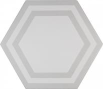 Плитка Adex Pavimento Hexagono Deco Light Gray 20x23 см, поверхность матовая