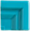 Плитка Adex Riviera Angulo Marco Cornisa Altea Blue 5x5 см, поверхность глянец