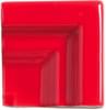Плитка Adex Riviera Angulo Marco Cornisa Monaco Red 5x5 см, поверхность глянец