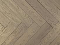 Паркетная доска AlixFloor Английская Ёлка Дуб Дымчато-Серый 10x60 см, поверхность матовый лак