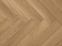 Паркетная доска AlixFloor Английская Ёлка Дуб Кремовый Матовый 10x60 см, поверхность матовый лак