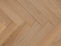 Паркетная доска AlixFloor Английская Ёлка Дуб Песочный Светлый 10x60 см, поверхность матовый лак
