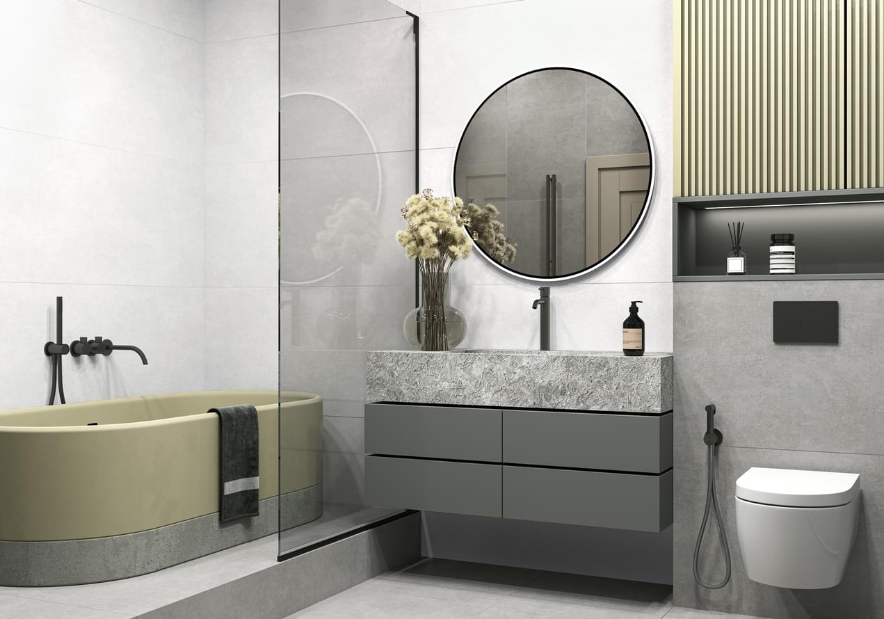 керамогранит фабрики Alma Ceramica коллекция Beton Pro