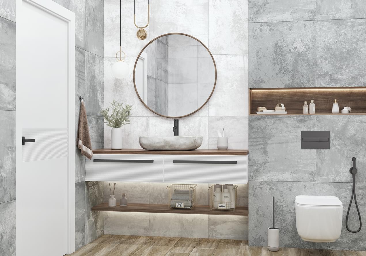 керамогранит фабрики Alma Ceramica коллекция Cemento