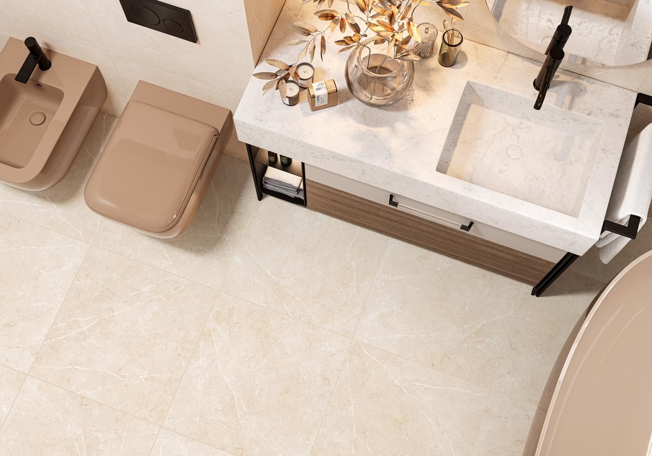 керамогранит фабрики Alma Ceramica коллекция Crema Marfil