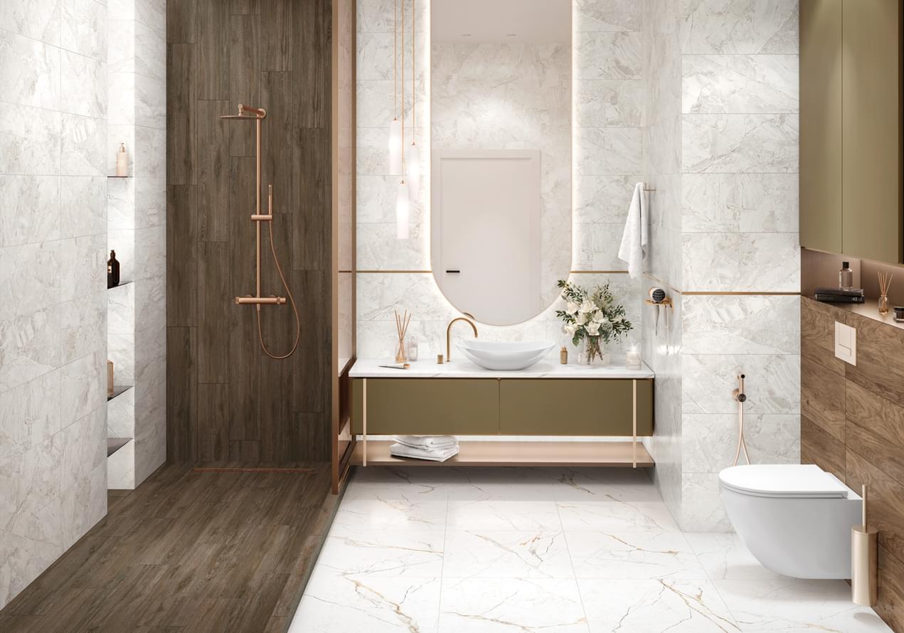 керамогранит фабрики Alma Ceramica коллекция Porcelain 3060