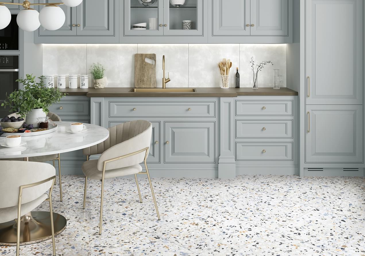 керамогранит фабрики Alma Ceramica коллекция Terrazzo