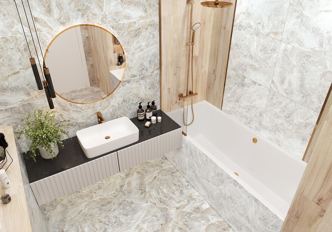 керамогранит фабрики Alma Ceramica коллекция Wave