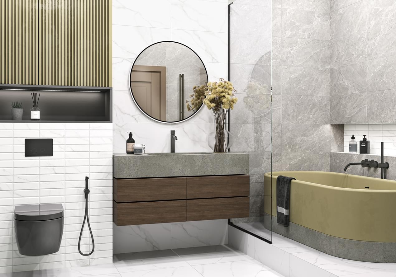 керамогранит фабрики Alma Ceramica коллекция Бронкс