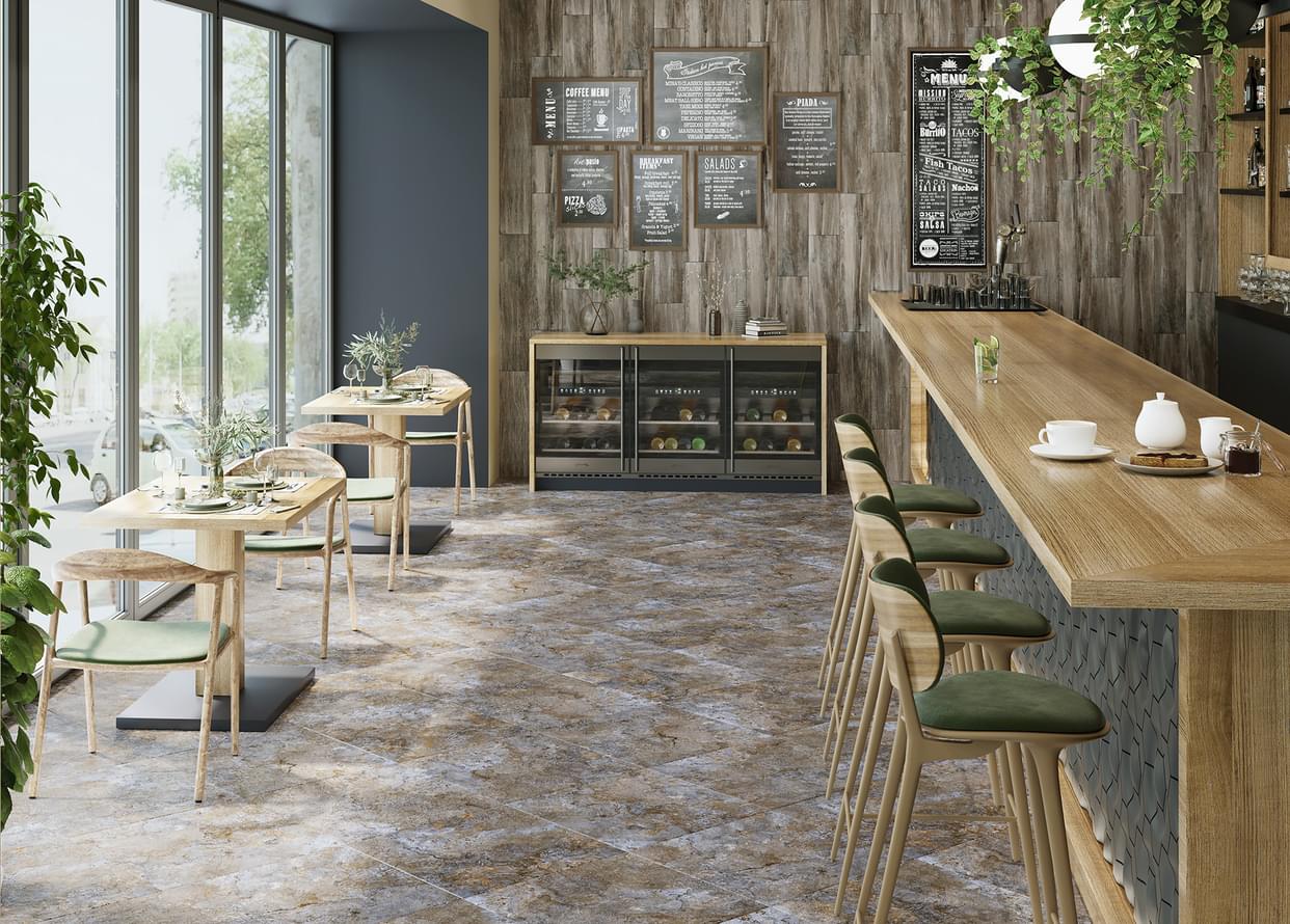 керамогранит фабрики Alma Ceramica коллекция Индастрио