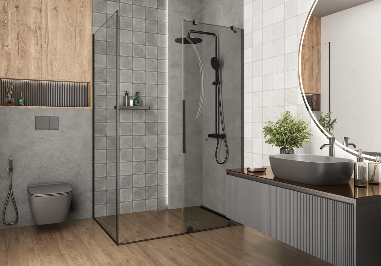 керамогранит фабрики Alma Ceramica коллекция Куб