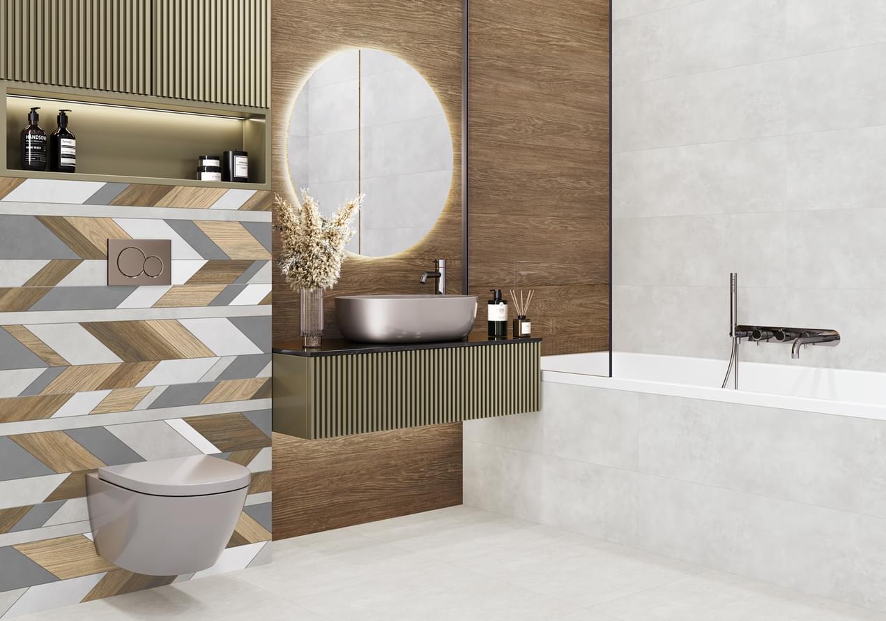 керамогранит фабрики Alma Ceramica коллекция Мурал