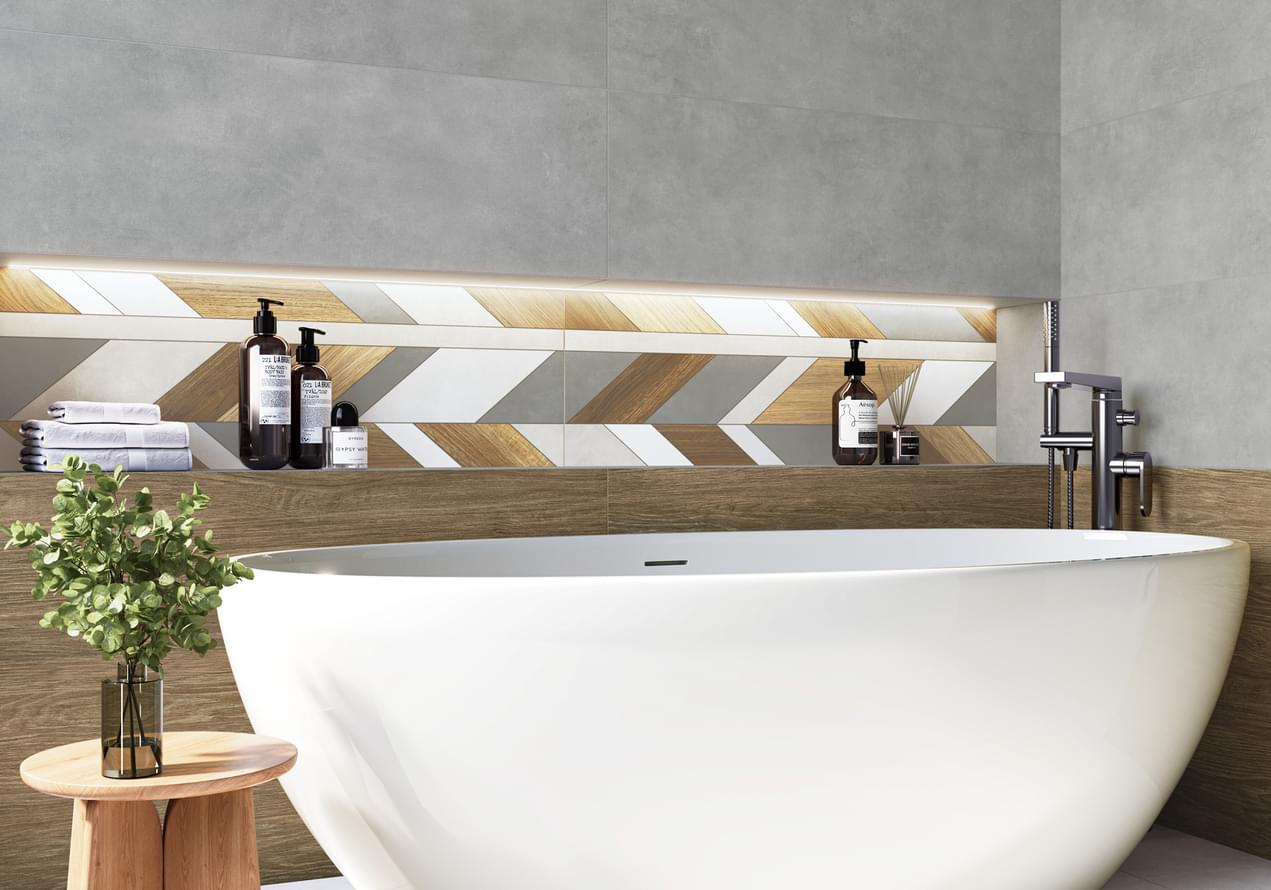 керамогранит фабрики Alma Ceramica коллекция Мурал