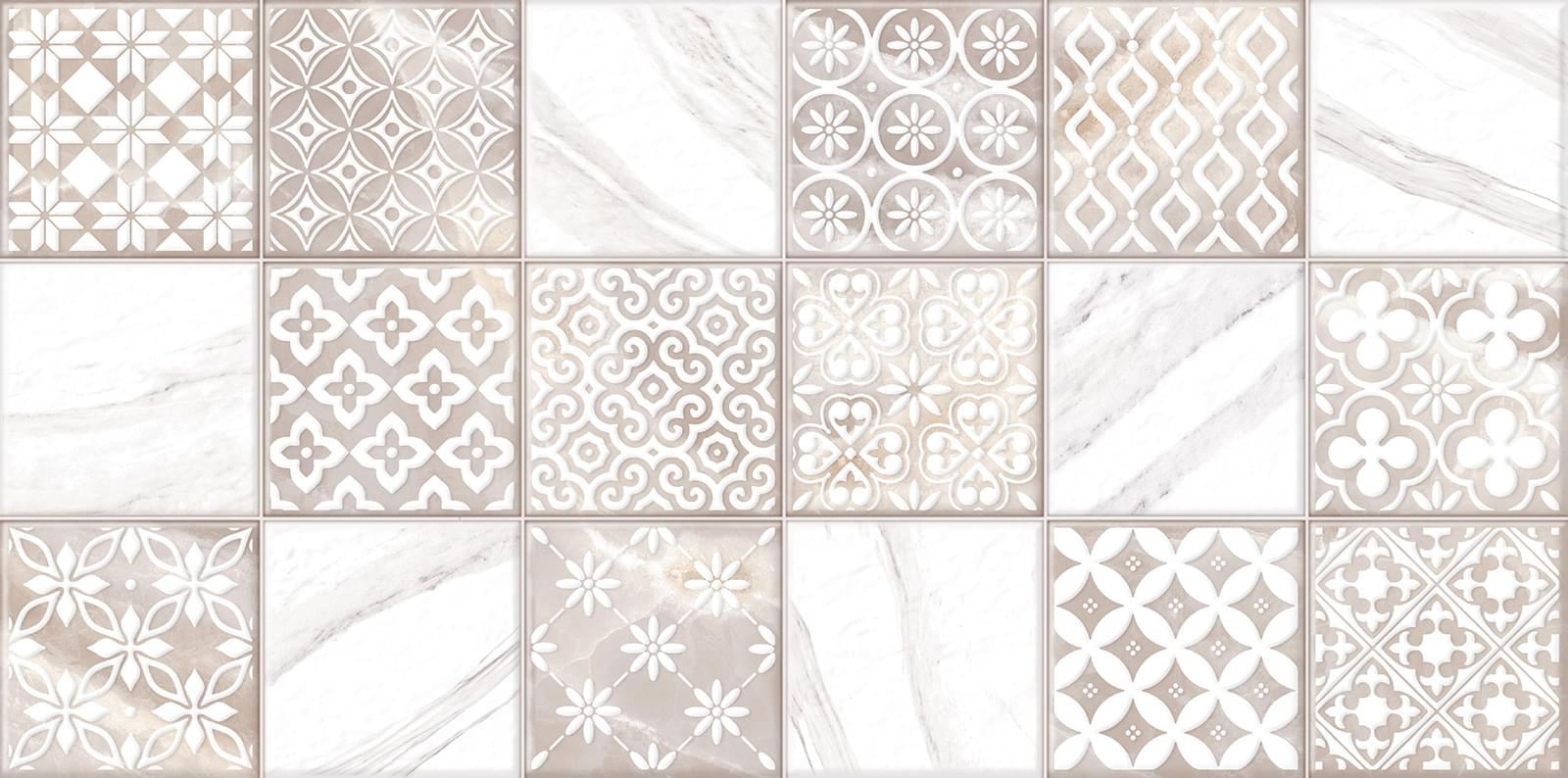 Alma Ceramica Фреско Twu2550Frc14 24.9x50 см, поверхность глянец, рельефная