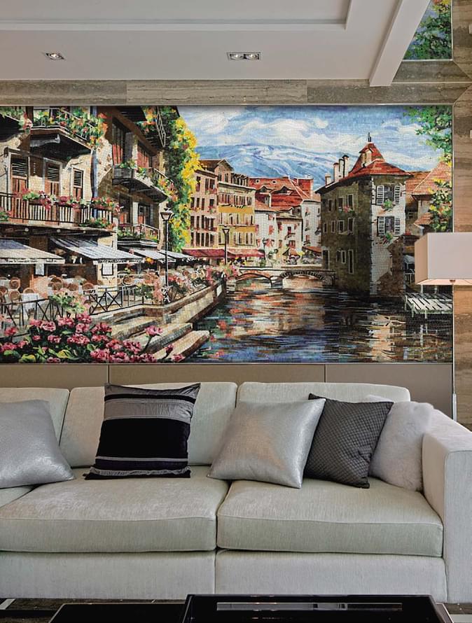 стекло фабрики Alma коллекция Панно