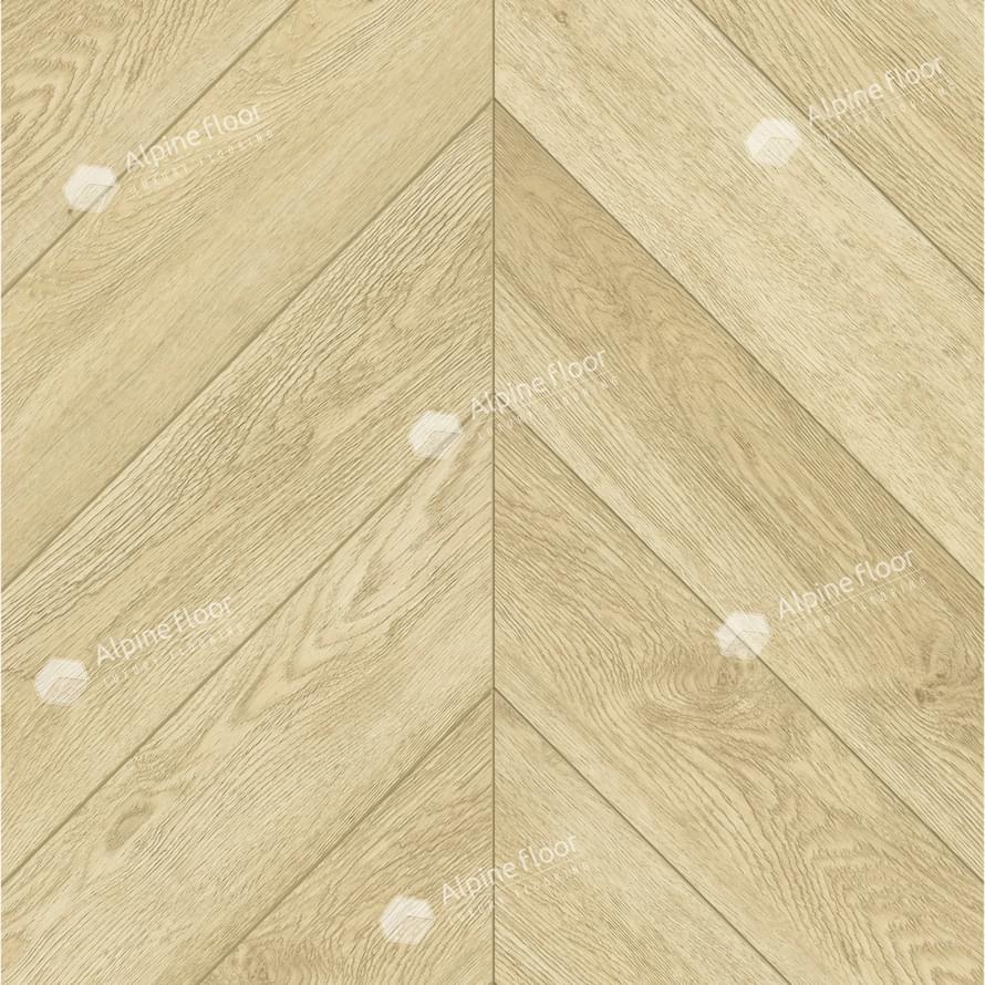 Alpine Floor Chevron Alpine LVT Дуб Ваниль 12.7x55.5
