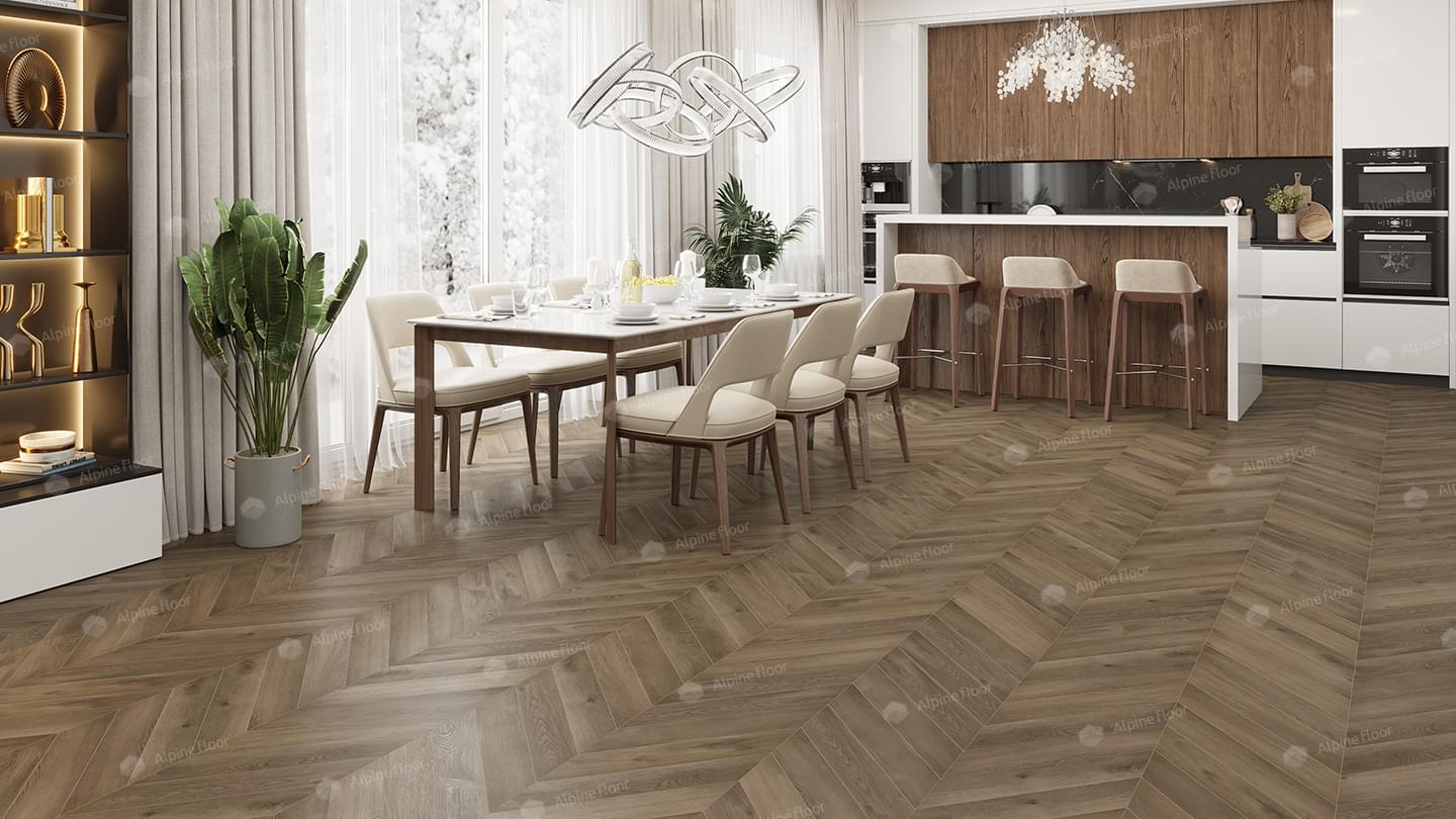 SPC фабрики Alpine Floor коллекция Chevron Alpine