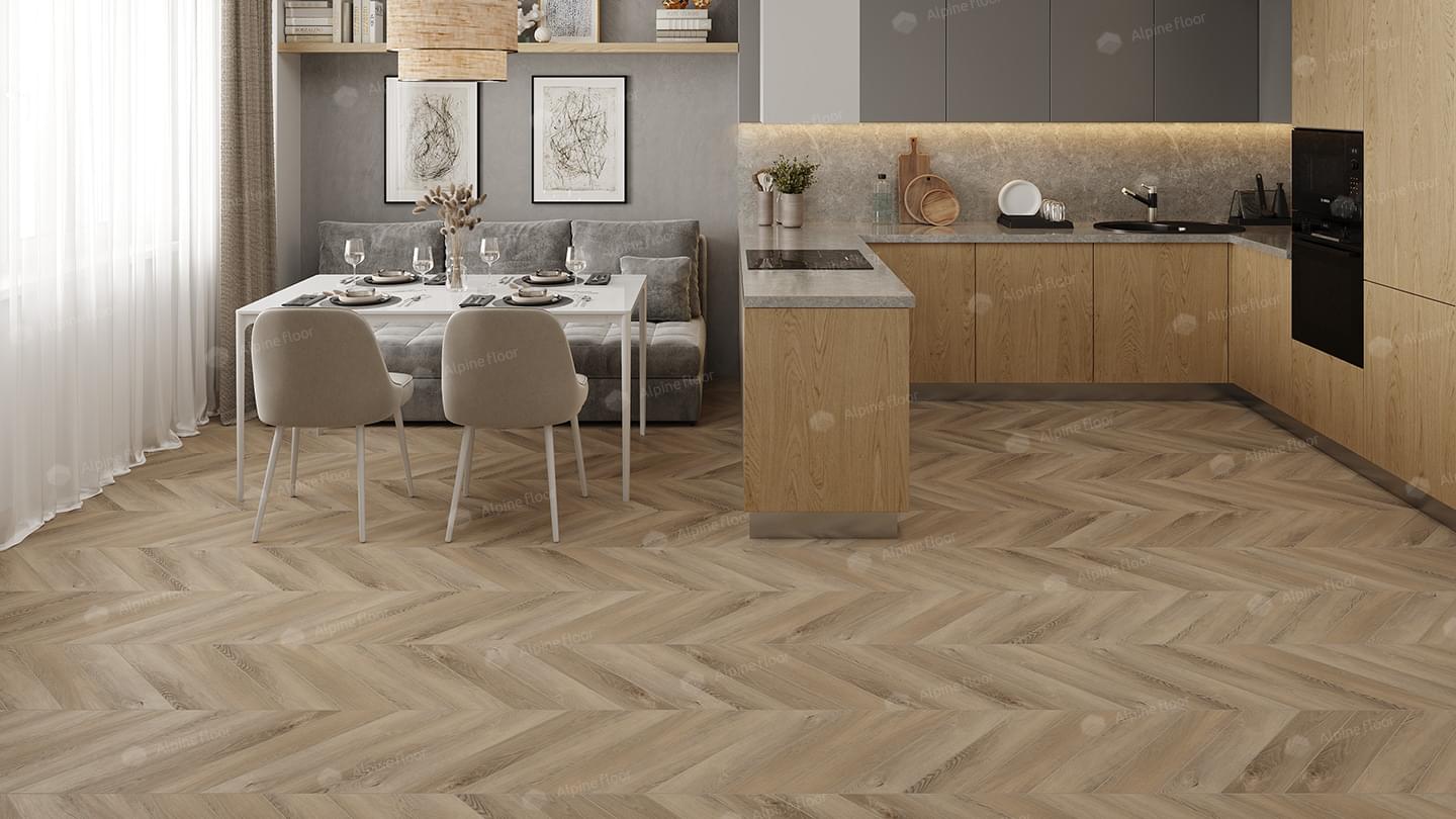 SPC фабрики Alpine Floor коллекция Chevron Alpine