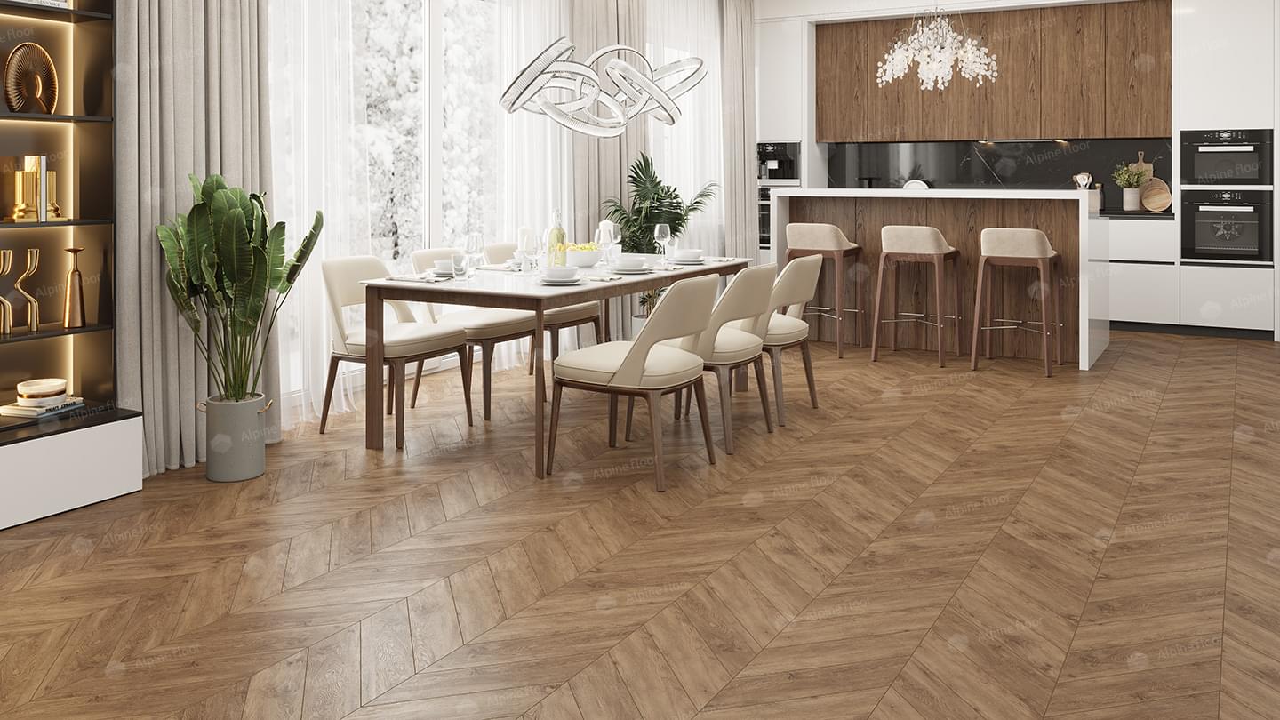 SPC фабрики Alpine Floor коллекция Chevron Alpine