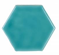 Плитка Amadis Art Deco Glossy on Mesh Aqua Marine 7.9x9.1 28x32 см, поверхность глянец