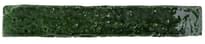 Плитка Amadis Brutalist Bullnose Emerald Crackle 3.8x23.5 см, поверхность глянец