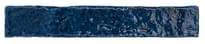 Плитка Amadis Brutalist Bullnose Indigo Crackle 3.8x23.5 см, поверхность глянец, рельефная