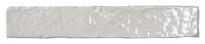 Плитка Amadis Brutalist Bullnose Snow Gloss 3.8x23.5 см, поверхность глянец, рельефная