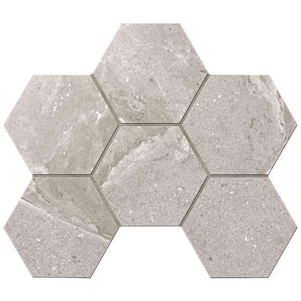 Плитка Ametis Kailas Мозаика Ka03 Hexagon Мат 25x28.5 см, поверхность матовая